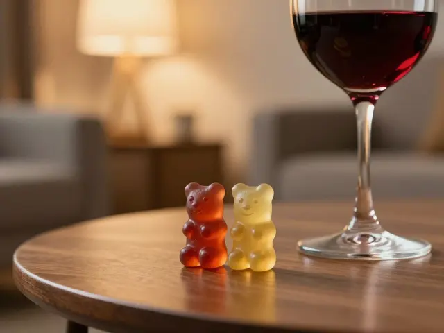 Kombinace CBD žvýkavých bonbonů a alkoholu: Co se děje v těle?