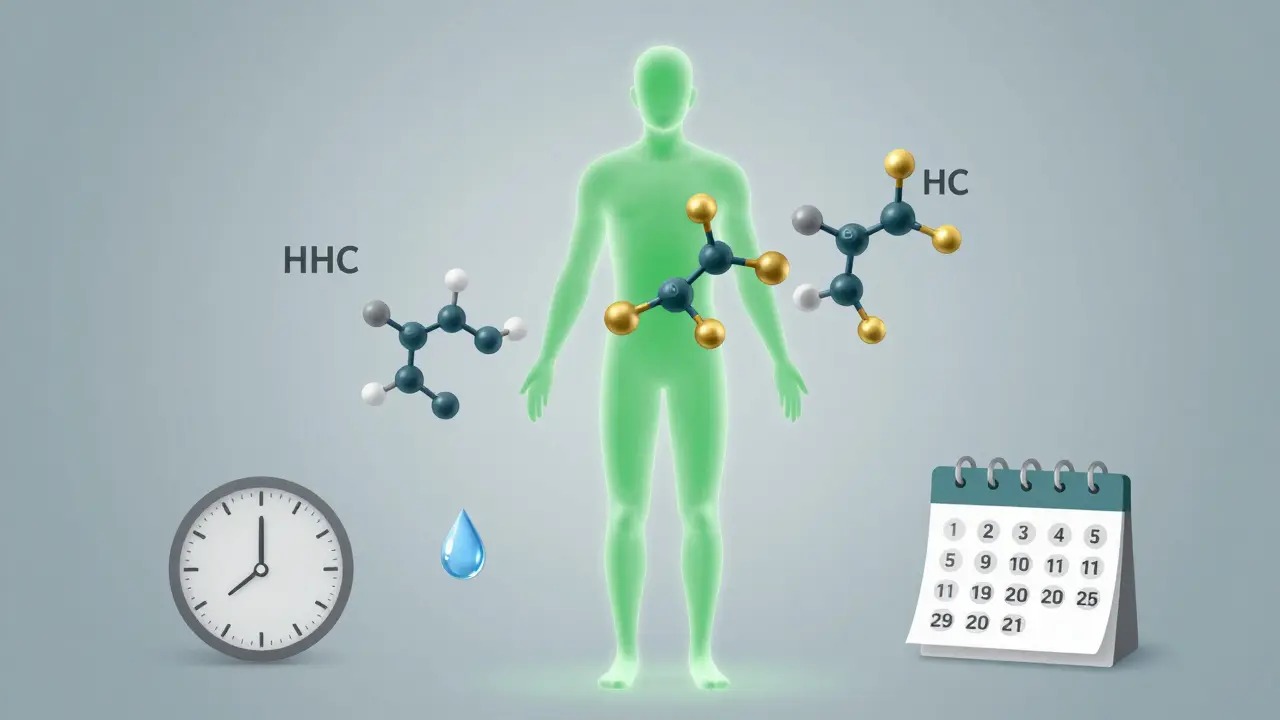 Abstraktní vizualizace metabolizmu a receptorů kanabinoidů