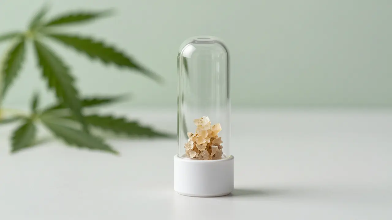 Moderní vaporizér s čistým CBD crumblem pro přesné dávkování