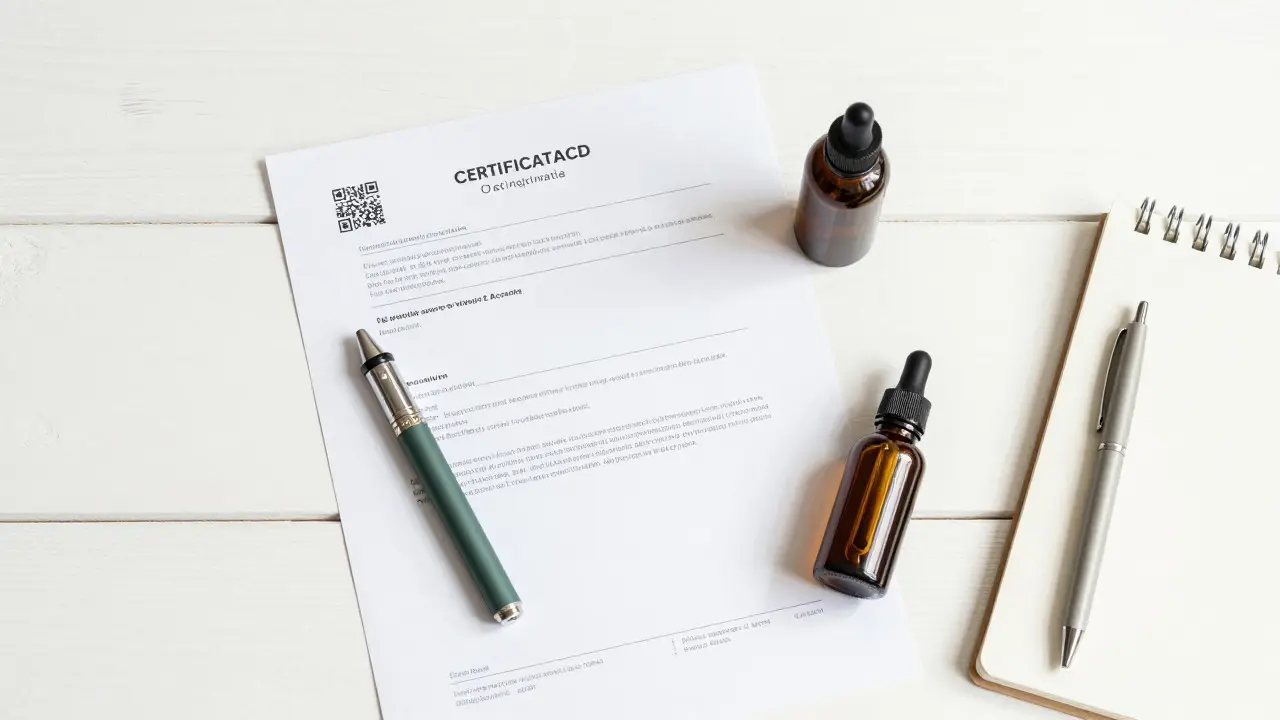 Kvalitní CBD vape pero s certifikátem analýzy