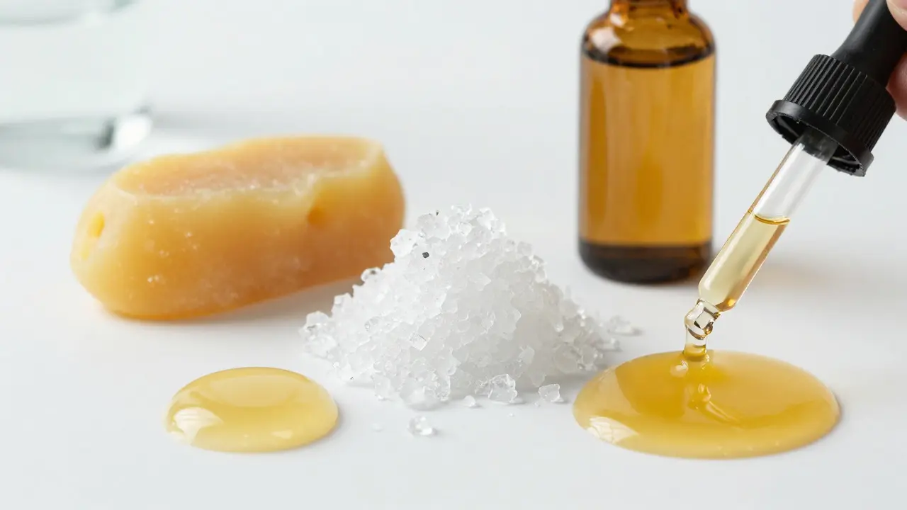 Porovnání konzistencí CBD extraktů: shatter, vosk a olej