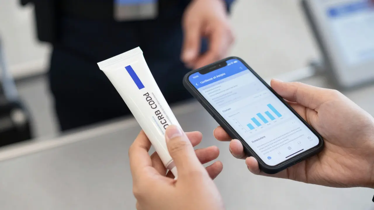 Prezentace CBD krému a certifikátu analýzy na kontrole