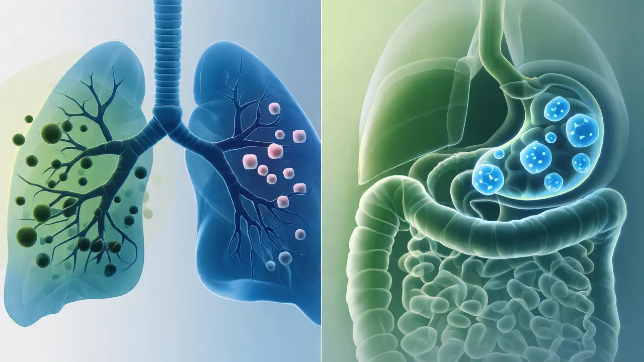 Ilustrace metabolismu THC v těle při kouření versus požití gumiček.