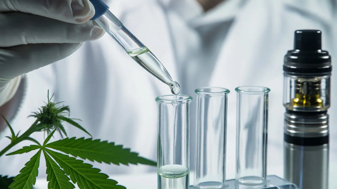 Laboratorní analýza kvality konopné tekutiny pro vaping